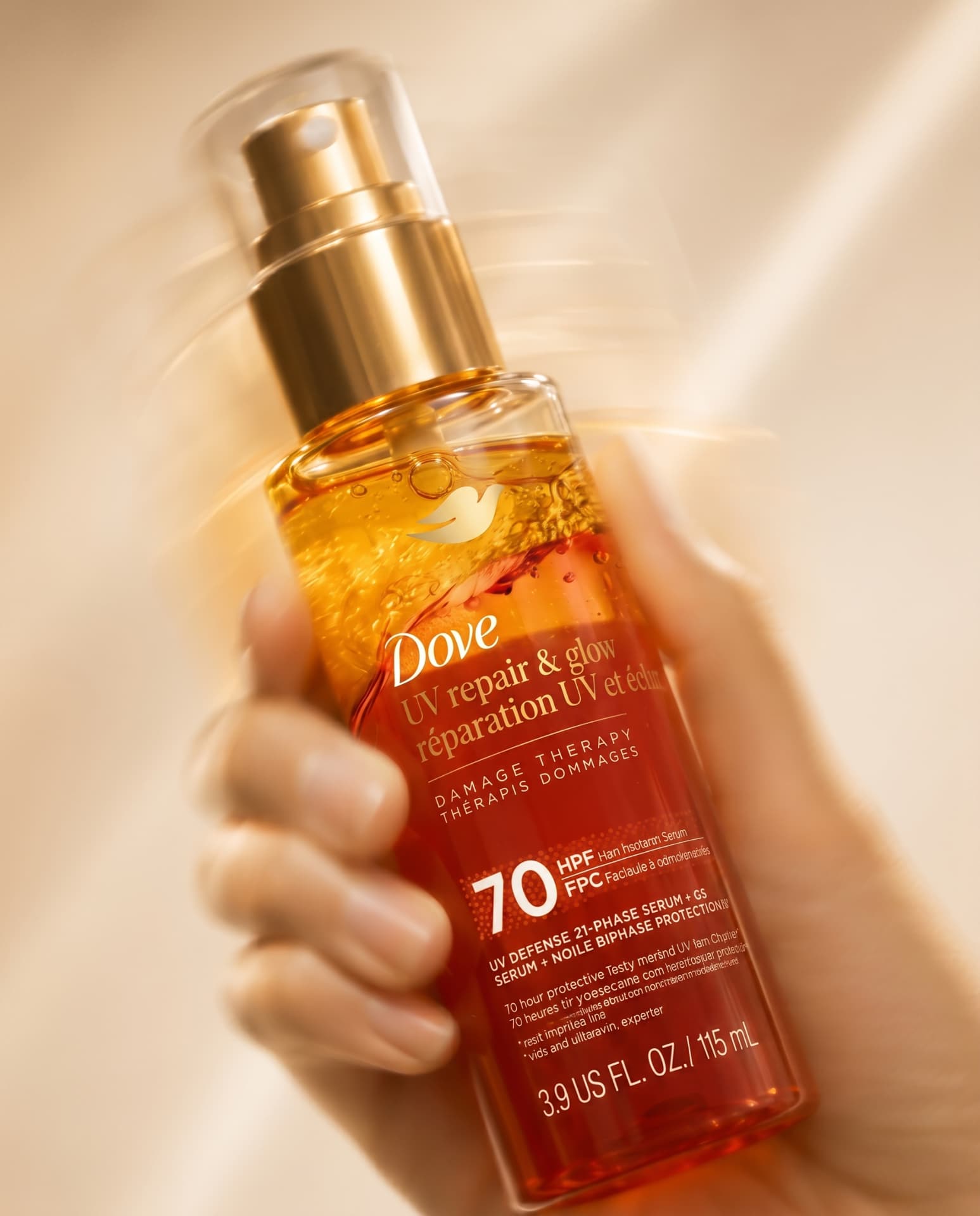 Dove Hair — UV REPAIR & GLOW — IN HAND