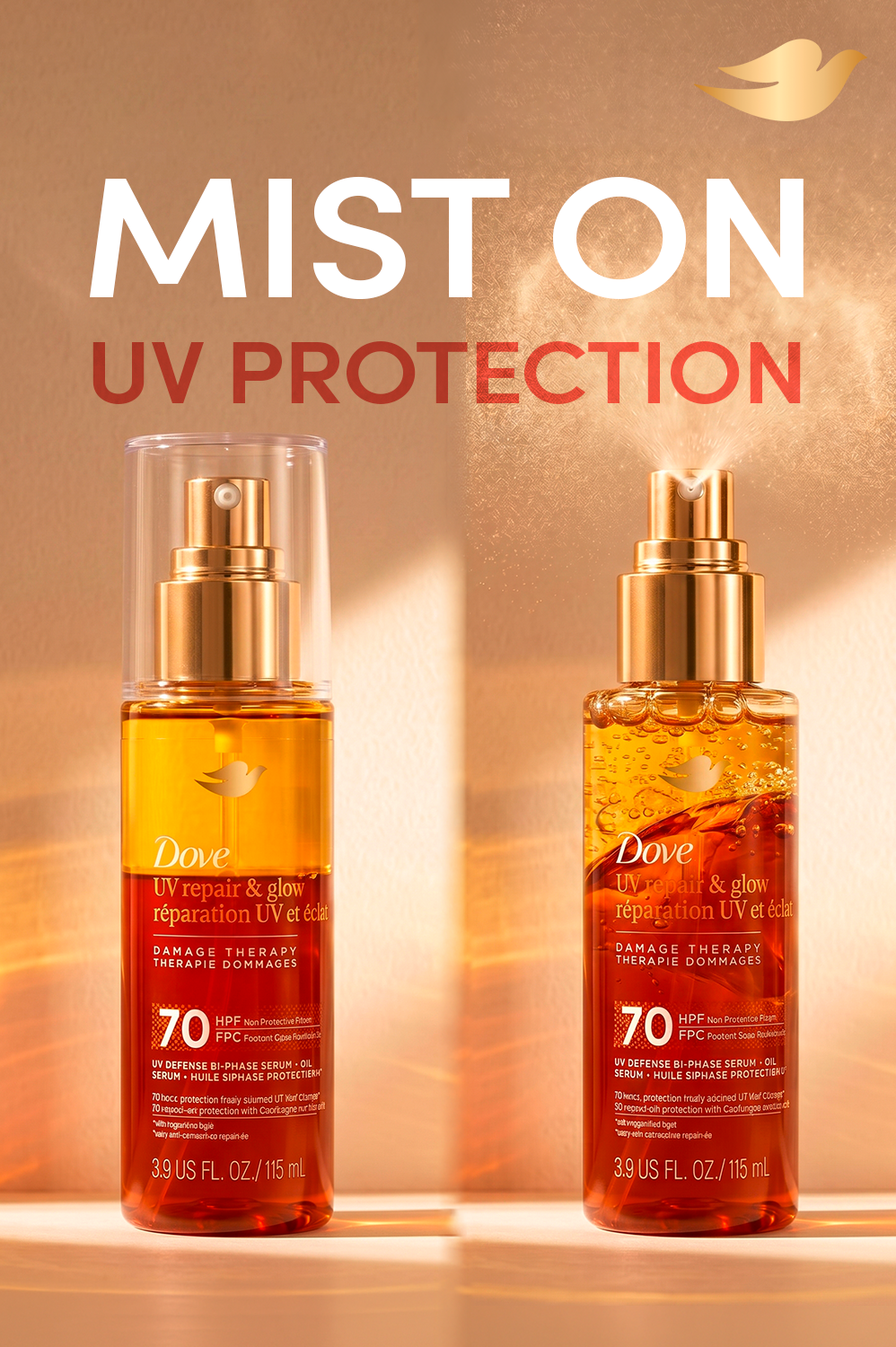 Dove Hair Pinterest Ads — PINTEREST AD — MISTING EFFECT