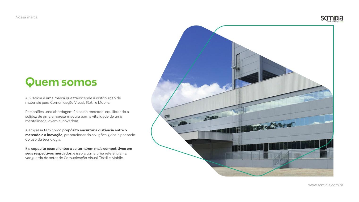 Manual page introducing who SC Mídia is