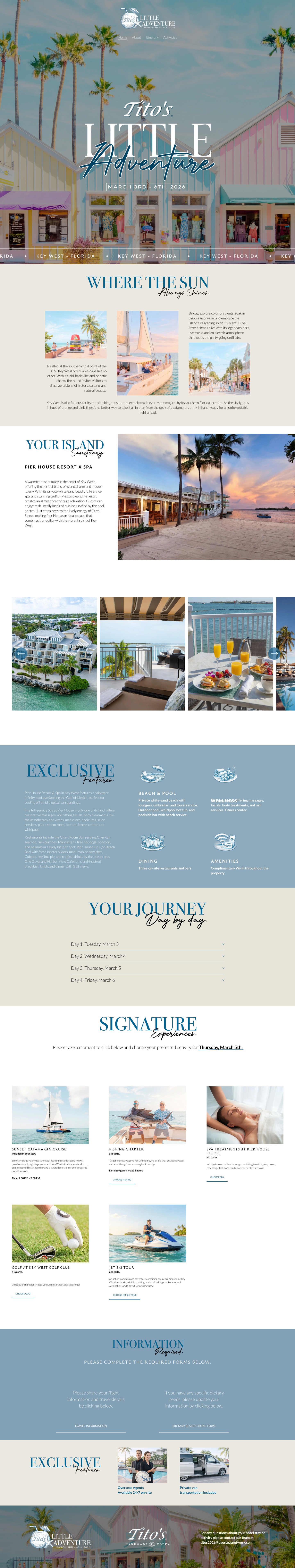Tito's Little Adventure — Key West 2026 full page